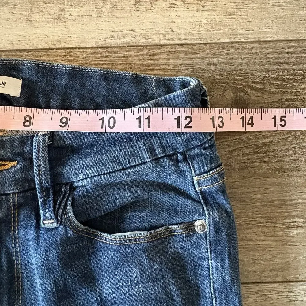 Good American Good Legs Skinny Jeans Women 2/26 Dark Wash Mid Rise Stretch Denim